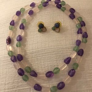 Vintage necklace and matching earrings